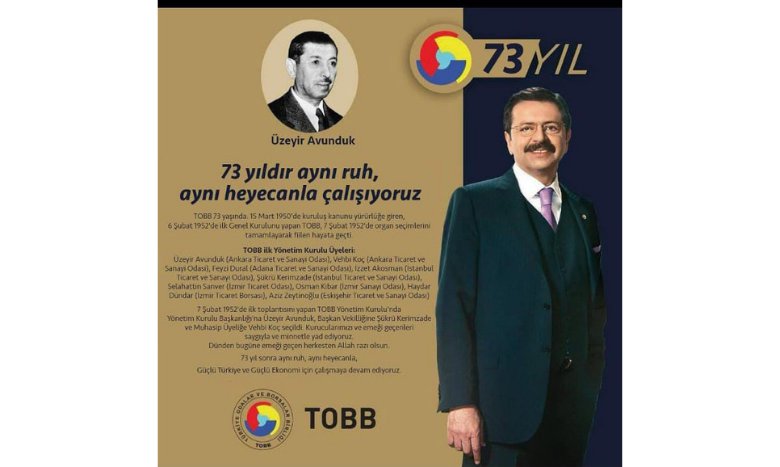 TOBB 73. YILINI KUTLUYOR