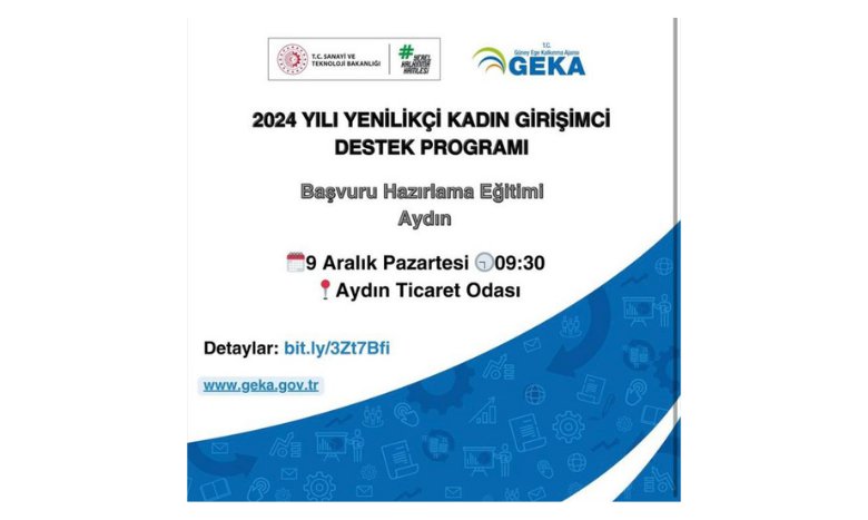 GEKA YENİLİKÇİ KADIN GİRİŞİMCİ DESTEK PROGRAMI BİLGİLENDİRME TOPLANTISI